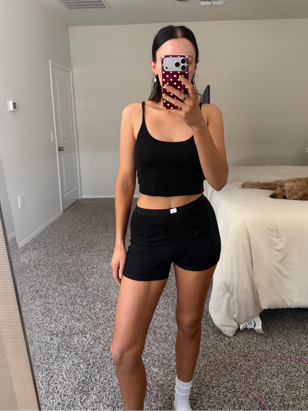 Old navy black boxer and tank set